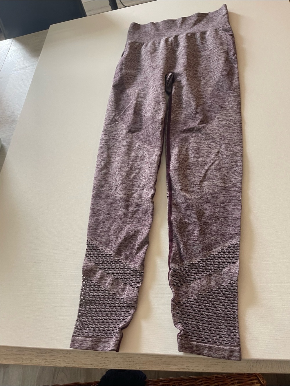 Seamless Leggings in Heathered Mauve